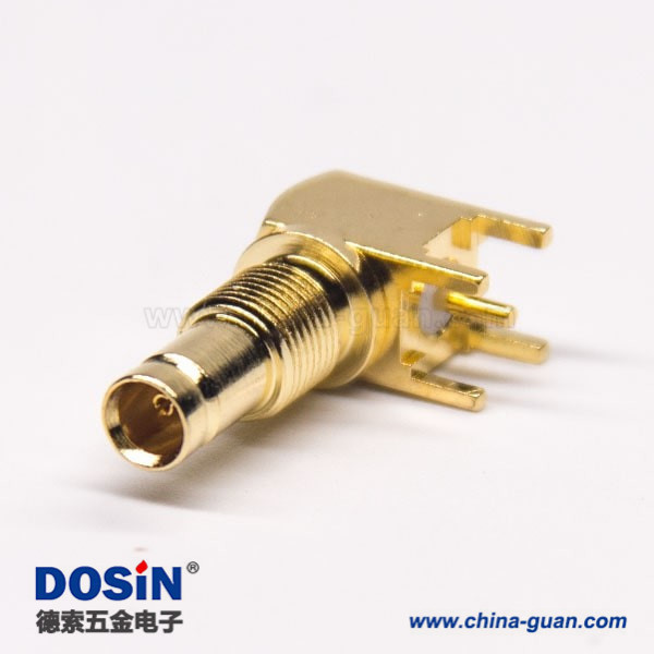 din-10-23-connector-right-angle-female-dip-type-bulkhead-panel-mount(7) DIN f型連接器插PCB板穿孔式90度母頭鍍金穿墻式面板安裝