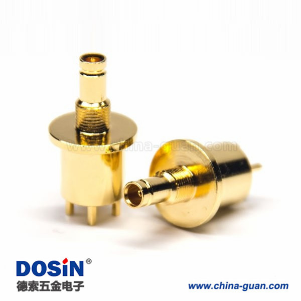 din-type-connector-female-straight-glod-plating-bulkhead-for-pcb-mount(3) din型射頻連接器母頭直式180度穿墻式插PCB板安裝鍍金