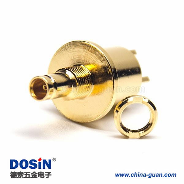 din-type-connector-female-straight-glod-plating-bulkhead-for-pcb-mount(6) din型射頻連接器母頭直式180度穿墻式插PCB板安裝鍍金