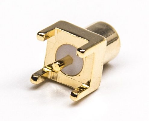 mcx直式連接器母頭鍍金插PCB板原廠直發(fā)
