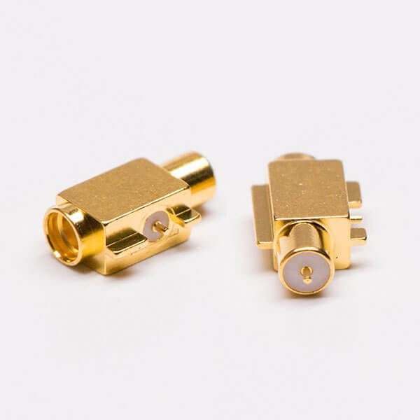 mcx-jack-right-angle-connector-offset-type-for-pcb-mount(4) MCX90度母座沉板式鍍金同軸連接器