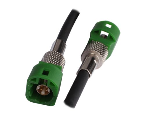 LVDS線束廠商特供4芯HSD綠色連接器公轉(zhuǎn)公線束1M