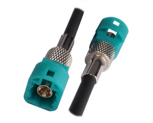 LVDS線束廠家專供HSD4芯水綠色公轉(zhuǎn)公組裝線纜1M