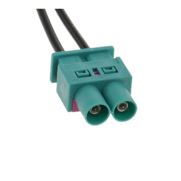 Fakra Z公接頭雙頭轉(zhuǎn)單母頭GPS延長線RG174線長30CM