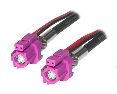 汽車LVDS接口HSD連接器生產(chǎn)廠家特供6芯H型母轉(zhuǎn)母線1米