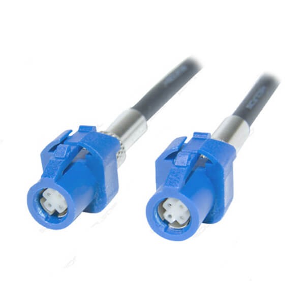 HSD類連接器4芯藍(lán)色母轉(zhuǎn)母LVDS組裝線纜1M