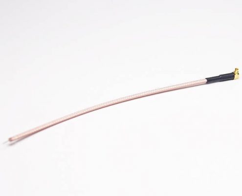 MMCX連接器90度公接RG316線長15cm剝線沾錫