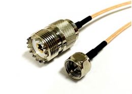 F頭的線RG316組裝線束轉(zhuǎn)UHF母頭SO239