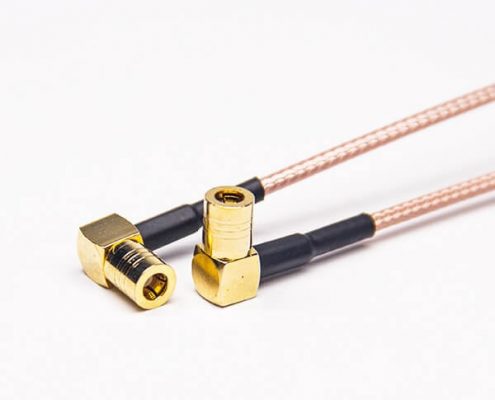 RF轉換線SMB90度母轉母接RG316線15CM