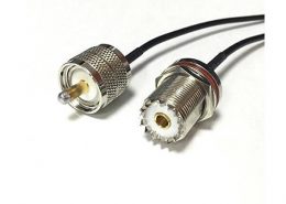 RF信號線RG174接UHF母頭SO239轉(zhuǎn)UHF公頭PL259