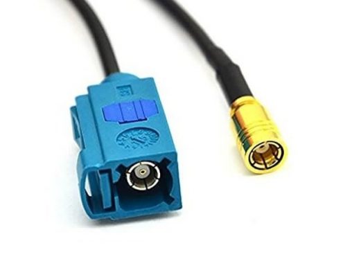 Fakra頭Z型母頭轉(zhuǎn)SMB公頭GPS天線延長(zhǎng)線接RG174線10CM