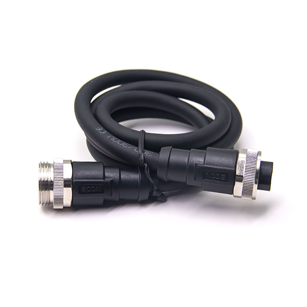 7/8連接器5芯母頭轉(zhuǎn)母頭直頭帶線注塑成型式電纜電線連接線長度1米