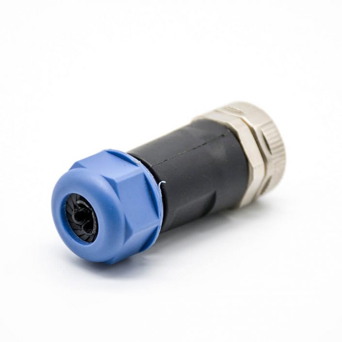 7/8連接器3芯母頭接線焊線直式組裝不帶屏蔽