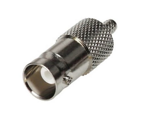 高清BNC連接器母頭直式180度壓接接線50歐姆絕緣射頻同軸