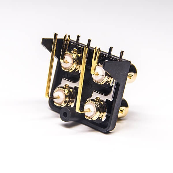 EB-001-0266 BNC射頻連接器生產(chǎn)廠家彎式母頭插板接PCB板