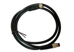 M8電纜插頭注塑成型式直式4芯公插頭轉(zhuǎn)母插頭接1米24AWG線