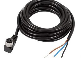 SVL M8連接器注塑成型90度彎角3芯母插頭接1米PUR 24AWG屏蔽線