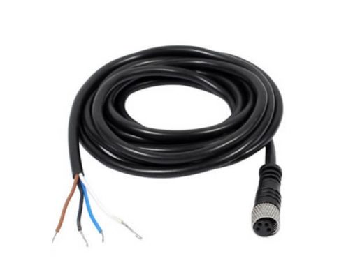 M8連接器直頭公頭注塑成型線4芯母頭連線1米24AWGPUR