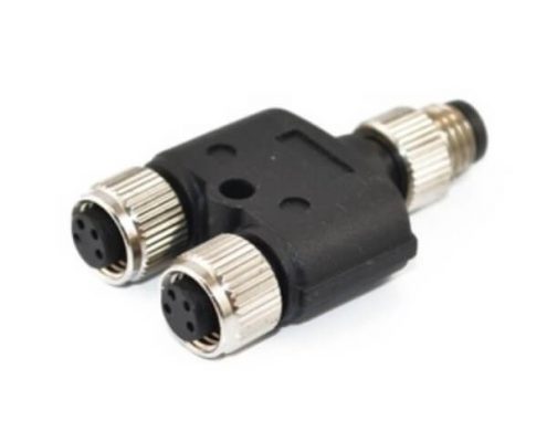 M8 4芯轉(zhuǎn)接頭A型2個(gè)母頭轉(zhuǎn)1個(gè)公頭航空傳感器