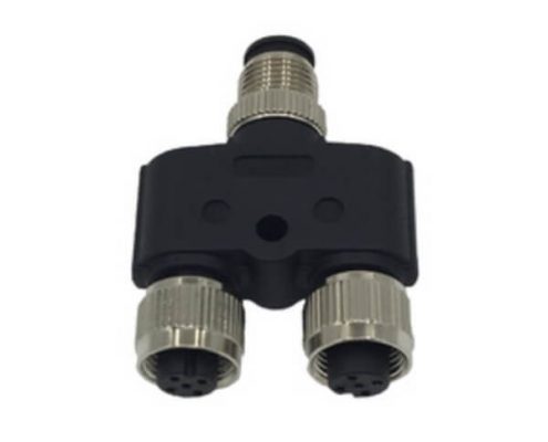 M8 5芯公轉(zhuǎn)母轉(zhuǎn)接頭B型防水M8 Y型一公轉(zhuǎn)兩母轉(zhuǎn)換器