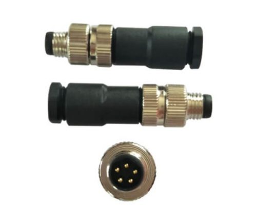 M8防水插頭裝配式5芯公插頭航空連接器