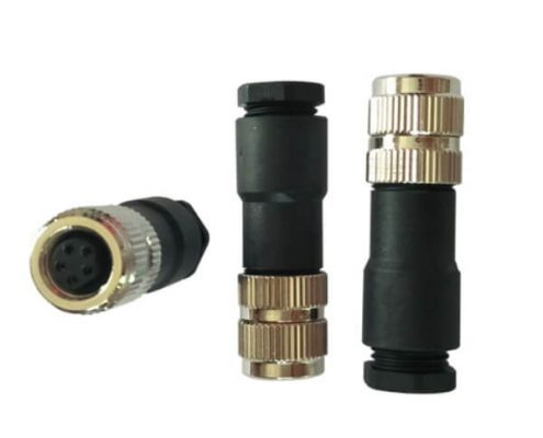 防水式M8 5芯母插頭裝配式5芯M8航空連接器