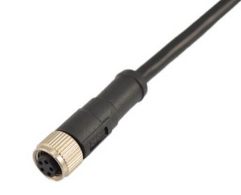 M85芯注塑插頭防水塑料直式B型母插頭接1M 24AWG線