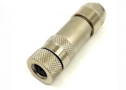 M8 4芯螺紋連接器組裝式金屬母插頭傳感器