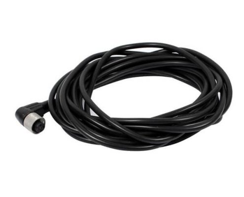 M12防水連接器 5pin 公彎頭A型編碼預(yù)鑄式帶線型防水插頭5M AWG22帶屏蔽