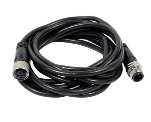 M12 5針5米延長(zhǎng)線5芯母頭A扣轉(zhuǎn)3芯公頭不帶屏蔽5M AWG22