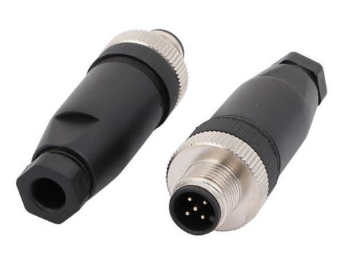 M12現(xiàn)場(chǎng)組裝插頭A編碼5芯公直式不帶屏蔽塑料外殼PG7廠家