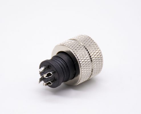 m12直注塑母頭4芯接線焊杯不帶屏蔽