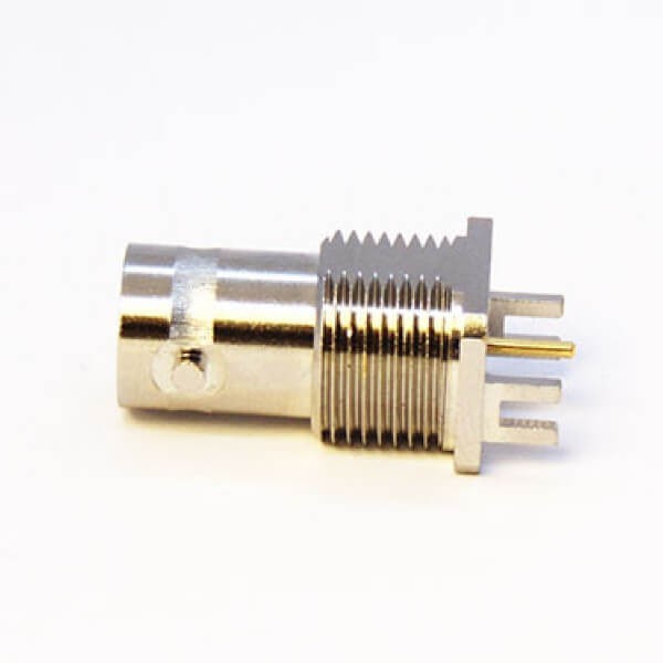 bnc-connector-female-75-ohm-bulkhead-straight-for-pcb-mount-edge-mount-24mm-nickel-plating(1) 直式卡板BNC接頭母頭連接器穿墻75歐姆接PCB板2.4mm鍍鎳