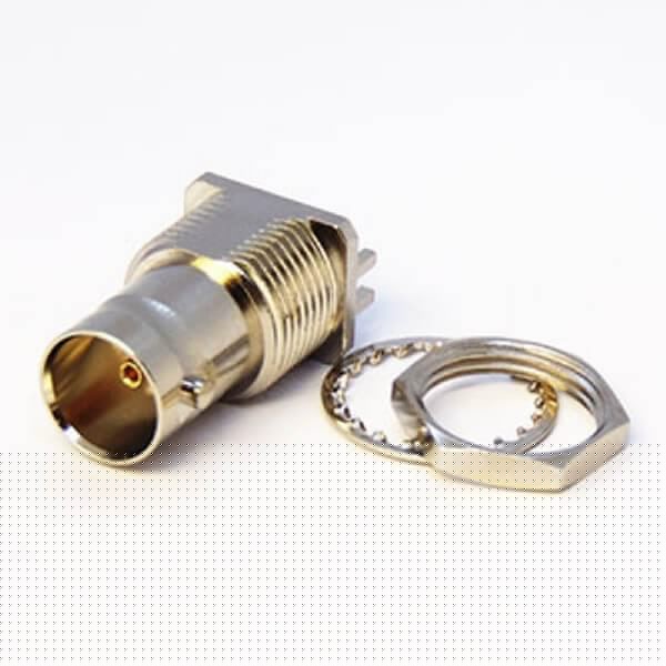 bnc-connector-for-hd-sdi-75ohm-pcb-female-180-fornt-bulkhead-edge-mount-16mm-nickel-plating-(3) 直式75歐姆BNC接頭PCB板母頭前鎖穿墻卡板1.6mm鍍鎳