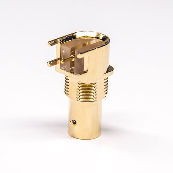 bnc-connector-panel-mount-female-right-angled-bulkhead-dip-type-for-pcb-mount-75ohm(7) BNC視頻接頭連接器彎式母頭穿墻插板面板安裝