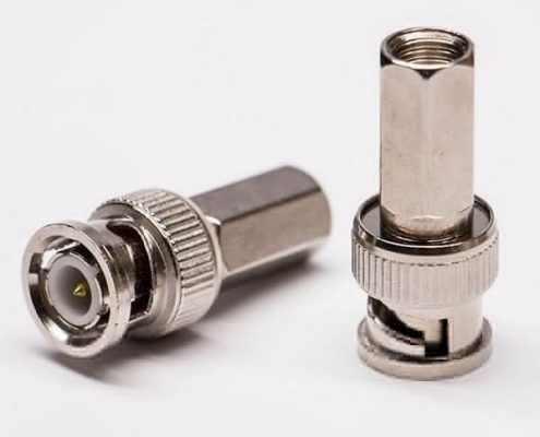 bnc纜線連接器快插直式公頭 射頻同軸