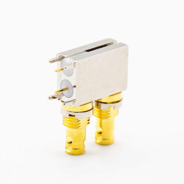 bnc-female-connector-right-angle-pcb-mount-through-hole-dual-port-bayonet(6) BNC插孔連接器母頭彎式PCB板安裝插孔雙端口卡口連接