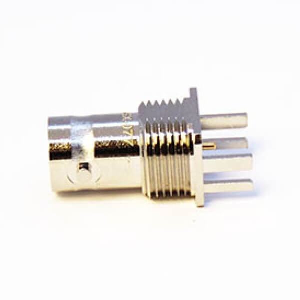 bnc-straight-connector-bulkhead-female-edge-mount-for-pcb-11mm-(5) BNC接口 高清母頭卡板接PCB板厚度1.1mm穿墻面板安裝鍍鎳