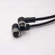 m12電纜彎母頭A編碼3芯不帶屏蔽工業(yè)防水連接器1M AWG22