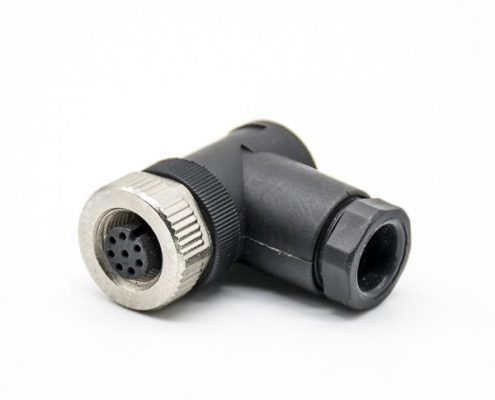 M12現(xiàn)場組裝插頭A編碼8芯母彎式不帶屏蔽塑料外殼PG9采購