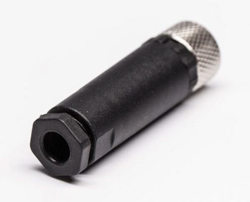 M8傳感器插頭A型3芯直頭組裝式母插頭防水航空連接器