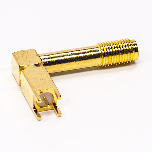 109-1 sma加長加高彎式連接器彎式母頭鍍金插板式