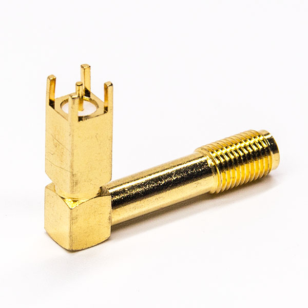 109-3 sma加長加高彎式連接器彎式母頭鍍金插板式