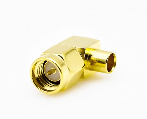 SMA彎式連接器半剛性141公頭接線焊接