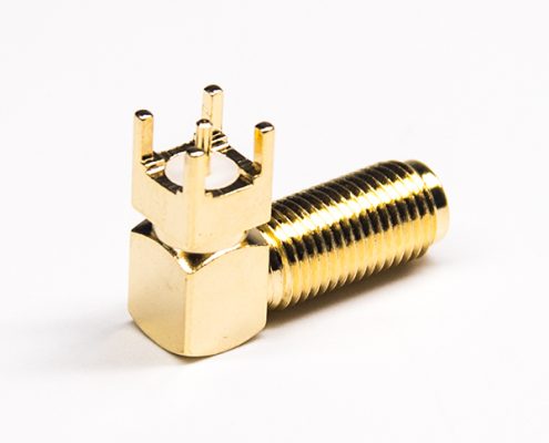 彎式sma接頭鍍金50歐姆插板式面板安裝