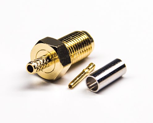 壓接式sma接頭直式直式母頭壓接式接RG316線(xiàn)