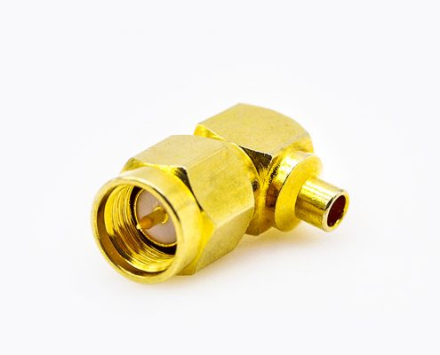 SMA連接器彎式公頭用于接半剛性086線材