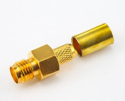 接線RG58 / RG142 / SYV50-3 SMA連接器母頭直式壓接類(lèi)型