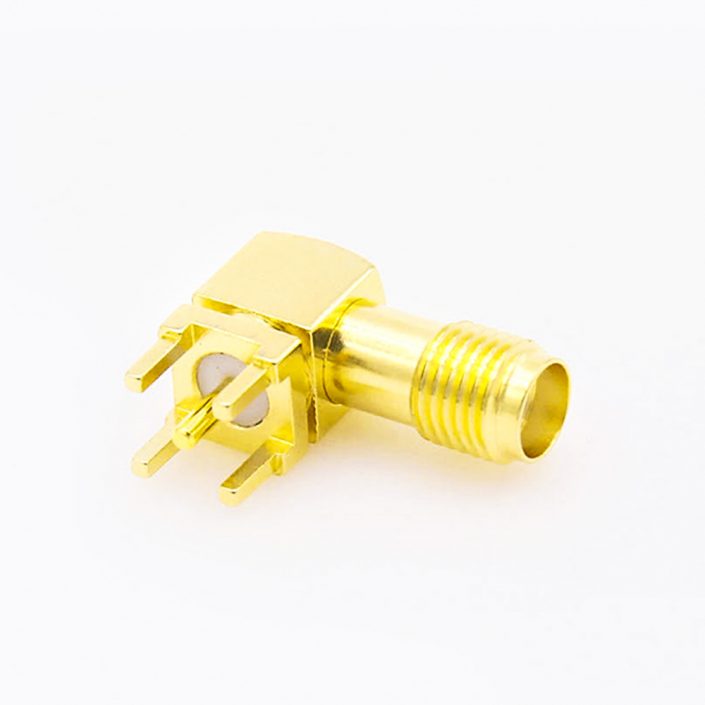 SMA母頭連接器PCB安裝彎插型