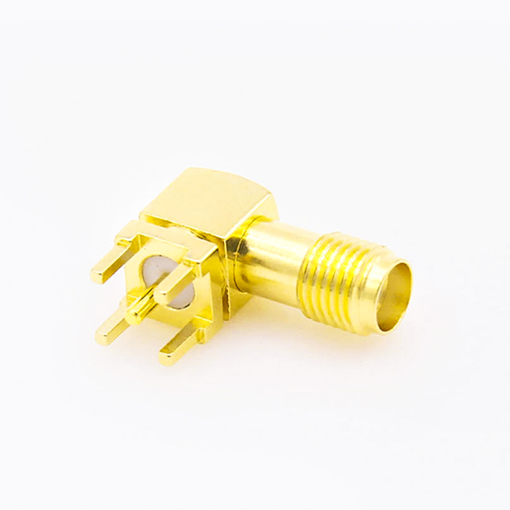 24(6) SMA母頭連接器PCB安裝彎插型